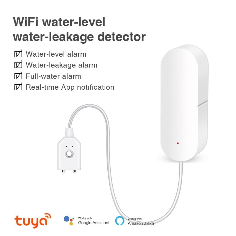Pametni WiFi senzor curenja vode – detekcija prelivanja i poplave sa upozorenjima, radi sa Tuya Smart / Smart Life aplikacijom za daljinski nadzor - Slika 2